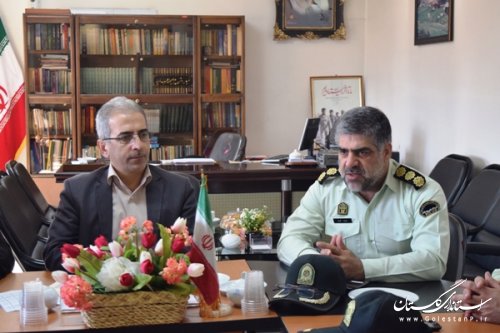 برگزاری نشست مشترک کارکنان نیروی انتظامی با فرماندار کردکوی