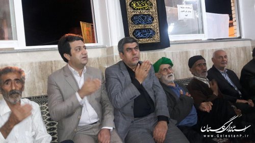 حضور فرماندار کردکوی در جمع عزاداران حسینی شهرستان