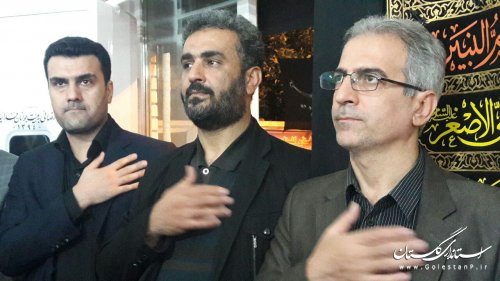 حضور فرماندار کردکوی در جمع عزاداران حسینی شهرستان