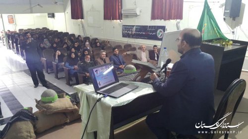 مراسم آیین اعزام دانش آموزان شهرستان ترکمن به اردوی راهیان نور برگزار شد
