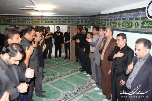 برگزاری مراسم عزاداری به مناسبت تاسوعا و عاشورای حسینی در شرکت آبفار گلستان