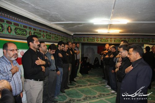 برگزاری مراسم عزاداری به مناسبت تاسوعا و عاشورای حسینی در شرکت آبفار گلستان
