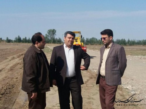 بازدید فرماندار رامیان از پروژه روستا شهر بنیاد مسکن در روستای توران فارس