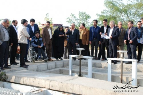 بازدید اعضای شورای شهر گرگان از تصفیه خانه فاضلاب گرگان