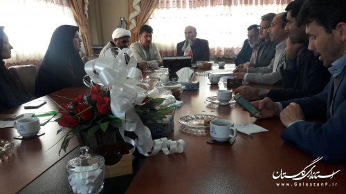 جلسه هماهنگی شرکت در جشنواره روستاها و عشایر دوستدار کتاب در شهرستان ترکمن