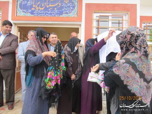 مدرسه 2کلاسه در روستای مرادبردی شهرستان گمیشان افتتاح شد