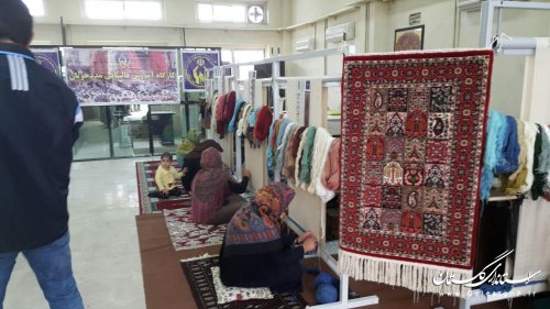 افتتاح کارگاه متمرکز آموزش فرش ریزبافت در شهرستان ترکمن
