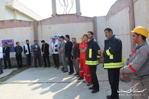 مانور پدافند غیر عامل با موضوع قطع برق بیمارستان تخصصی قلب کردکوی برگزار گردید