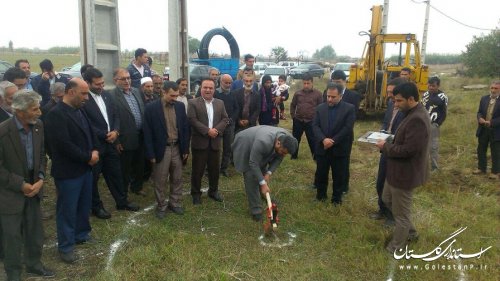 کلنگ عملیات اجرایی شبکه توزیع آب شرب روستای لاله باغ رامیان به زمین زده شد