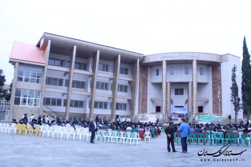 آیین افتتاح دبیرستان 36کلاسه شهید مصطفی خمینی در شهرگرگان برگزار شد