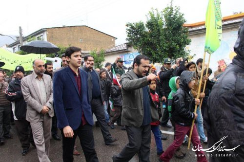 برگزاری راهپیمایی پرشور یوم ا... 13 آبان در رامیان