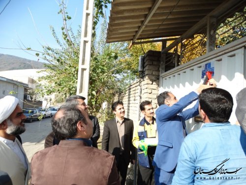 اجرای عملیات نصب پلاک منازل شهر رامیان