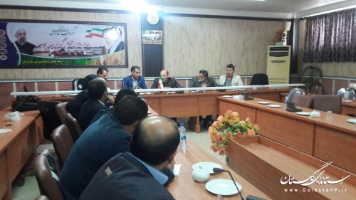 جلسه طرح ملی مدیریت نشانی مکان محور در شهرستان ترکمن برگزار شد