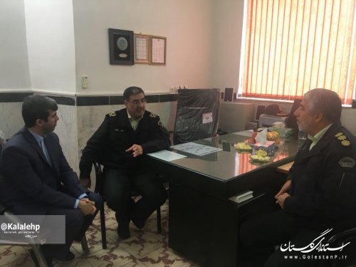 دیدار فرماندار کلاله با فرماندهی انتظامی استان گلستان