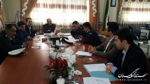 برگزاری جلسه شورای ترافیک شهرستان ترکمن