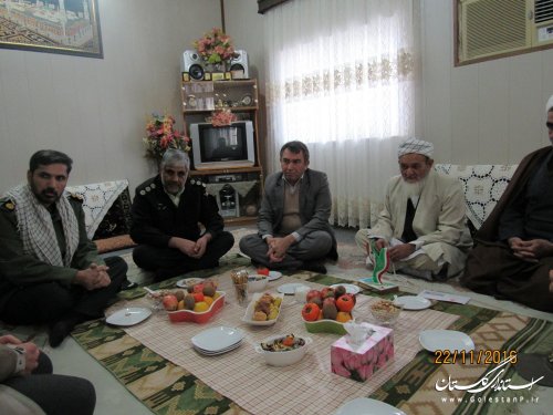 دیدار از خانواده های شهید قربان محمد دولتی و شهید عاشور طواق کلته
