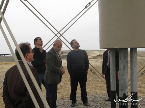 بازدید مدیر عامل شرکت آبفار گلستان از پروژه های آبرسانی شرق استان