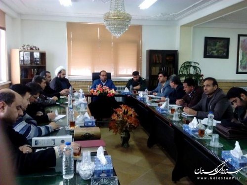 برگزاری جلسه کمیته هماهنگی اجلاسیه 4000 شهید استان درفرمانداری علی آبادکتول