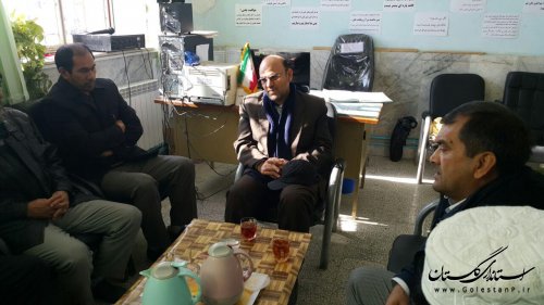 بازدید فرماندار از مدرسه راهنمایی شهید دودانگی بندر ترکمن