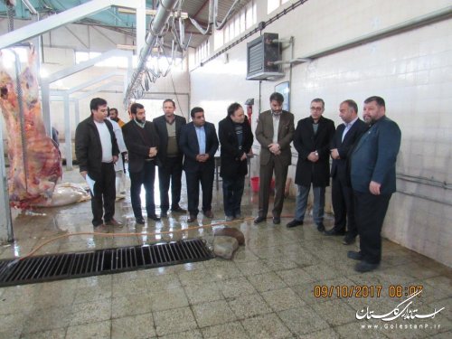 بازدید از کشتارگاه شهرداری آزادشهر توسط فرماندار و نماینده مردم  در مجلس 