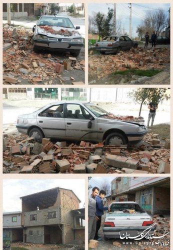 طوفان به واحدهای مسکونی و باغات روستاهای بخش نوکنده خسارت زد