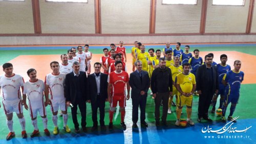 افتتاحیه مسابقات 4 جانبه فوتسال توسط اداره کل آموزش فنی وحرفه ای استان گلستان