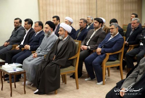 دیدار اعضای ستاد بزرگداشت چهار هزار شهید استان گلستان با مقام معظم رهبری