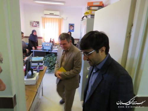 بازدید سرزده فرماندار از مرکز بهداشت شهرستان آق قلا