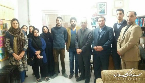 بازدید فرماندار کردکوی از موسسه علمی و آموزشی و هنری دارالفنون شهر کردکوی 