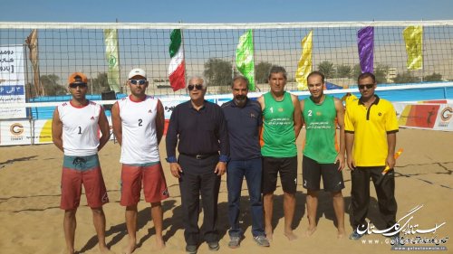 قهرمانی گلستان در مسابقات والیبال ساحلی کارگران کشور