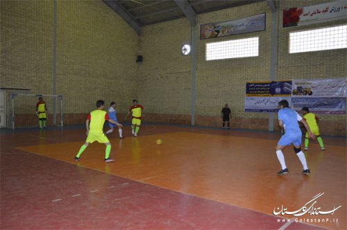 مسابقات فوتسال جام فجر دهیاران و شوراهای بخش مرکزی گنبد کاووس آغاز شد