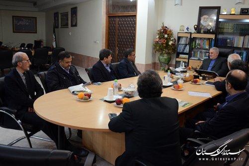 دیدار معاون وزیر نفت و مدیر عامل شرکت ملی گاز ایران با استاندار گلستان