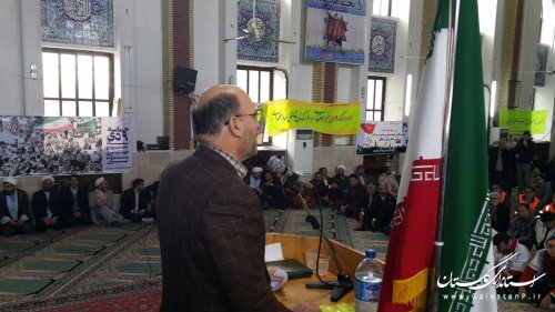 برگزاری مراسم گرامیداشت 9 دی در شهرستان ترکمن