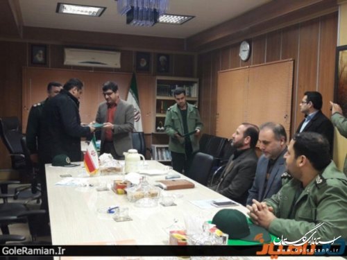 تجلیل از اعضای ستاد اجلاسیه 4000 شهید استان گلستان در شهرستان رامیان