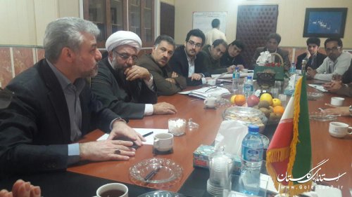 جلسه بررسی مشکلات احداث خط دوم راه اهن شهرستان ترکمن برگزار شد