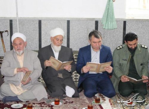 شرکت فرماندار آق قلا در مراسم گرامیداشت " آیت الله هاشمی رفسنجانی" بخش وشمگیر 