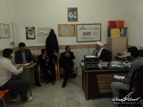 بازدید قضات و رییس د ادگستری آزادشهر از زندان گنبد کاووس