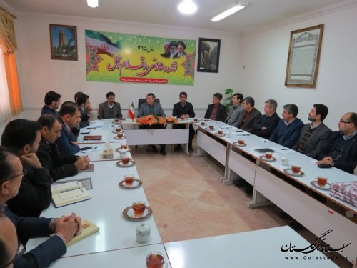 سومین جلسه شورای هماهنگی بانکهای شهرستان آق قلا