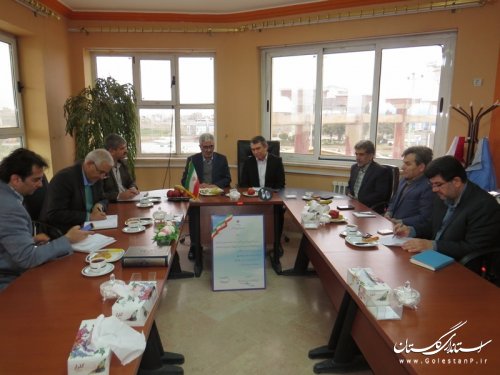 جلسه هماهنگی تشکیل شرکت تعاونی آب بران شهرستان آق قلا