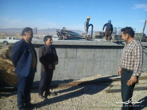 بازدید فرماندار از پروژه آبرسانی روستای آق تقه جدید