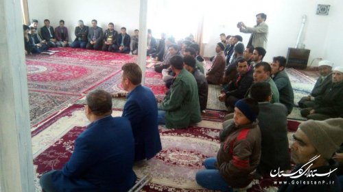 برگزاری جلسه پرسش و پاسخ مردم روستای چناران با فرماندار و مسئولین مراوه تپه