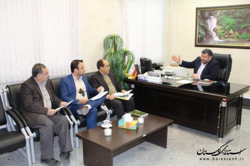 جلسه بررسی وضعیت حریم و بستر رودخانه های شهرستان آزادشهر