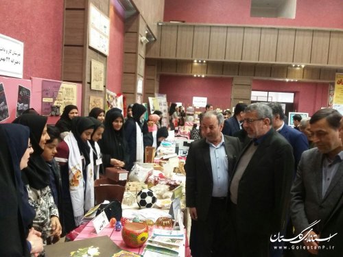 نمایشگاه دست ساخته هاي هنرجويان هنرستانهاي شهرستان گرگان افتتاح شد