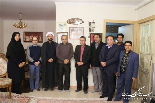 دیدار مسئولین بهزیستی استان با خانواده شهدای شهرستان گرگان
