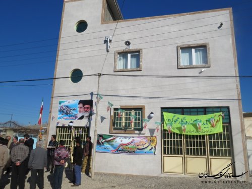 افتتاحییه ساختمان های شورای اسلامی و دهیاری روستای نی تپه وبلوچ آباد گردایش