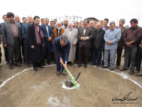 کلنگ زنی احداث سیلو و کارخانه آرد غلات در شهرستان آق قلا