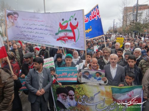 گزارش تصویری از راهپیمایی یوم الله 22 بهمن در فاضل آباد
