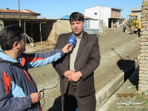 بازدید فرماندار گمیشان از اجرای طرح هادی روستاهای چارقلی و توماجلر چارقلی
