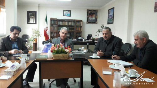 دیدار کارکنان اداره منابع طبیعی شهرستان کردکوی با فرماندار