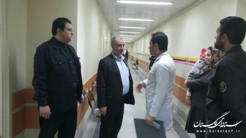 بازدید سرزده دکتر حسینی از بیمارستان های شهر گرگان